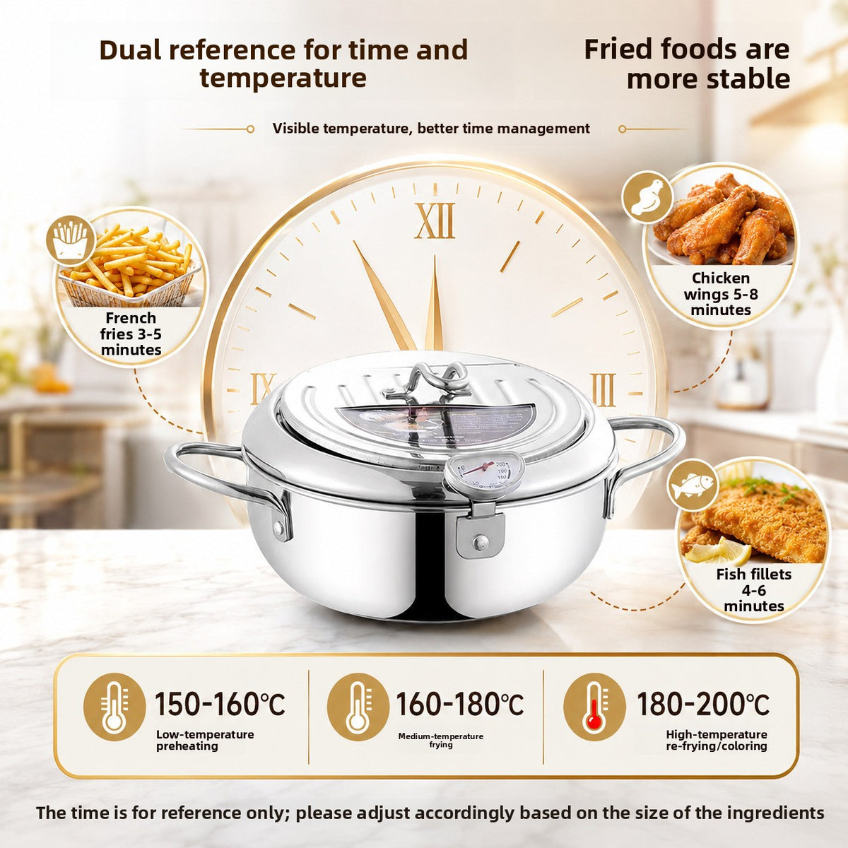 Multi-Functional Stainless Steel Fryer