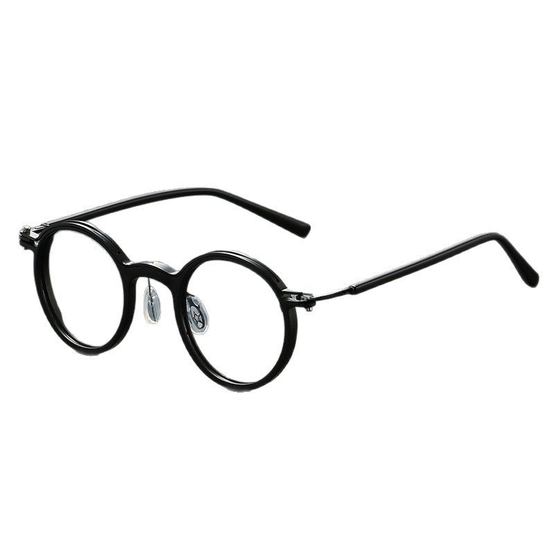 Round-framed metal spectacle frames