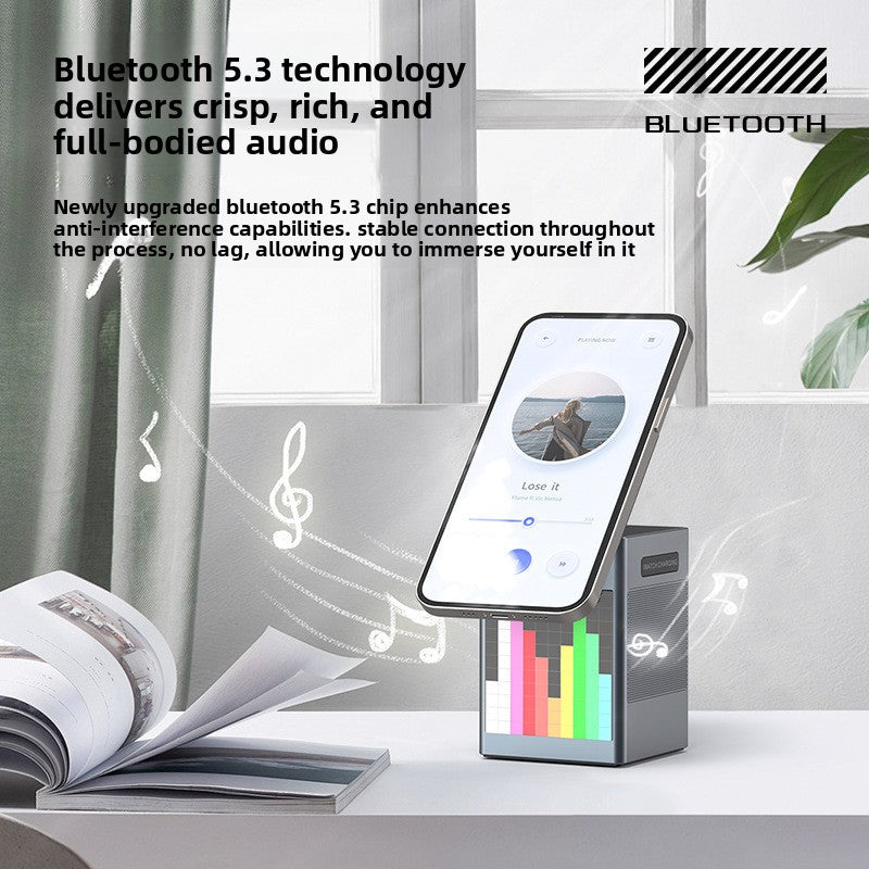 Multifunctional Magnetic Wireless Charger with Speaker