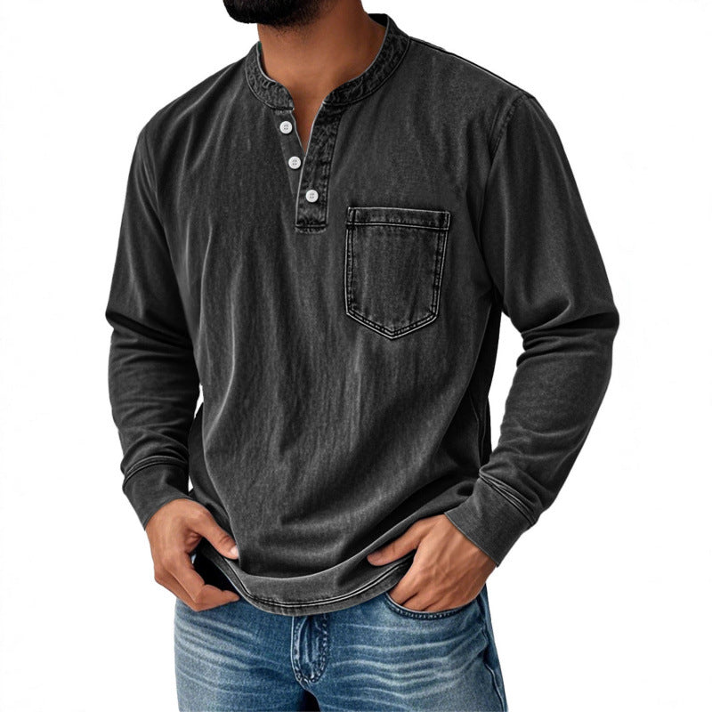 Mens Half Zip Long Sleeve Sweatshirt