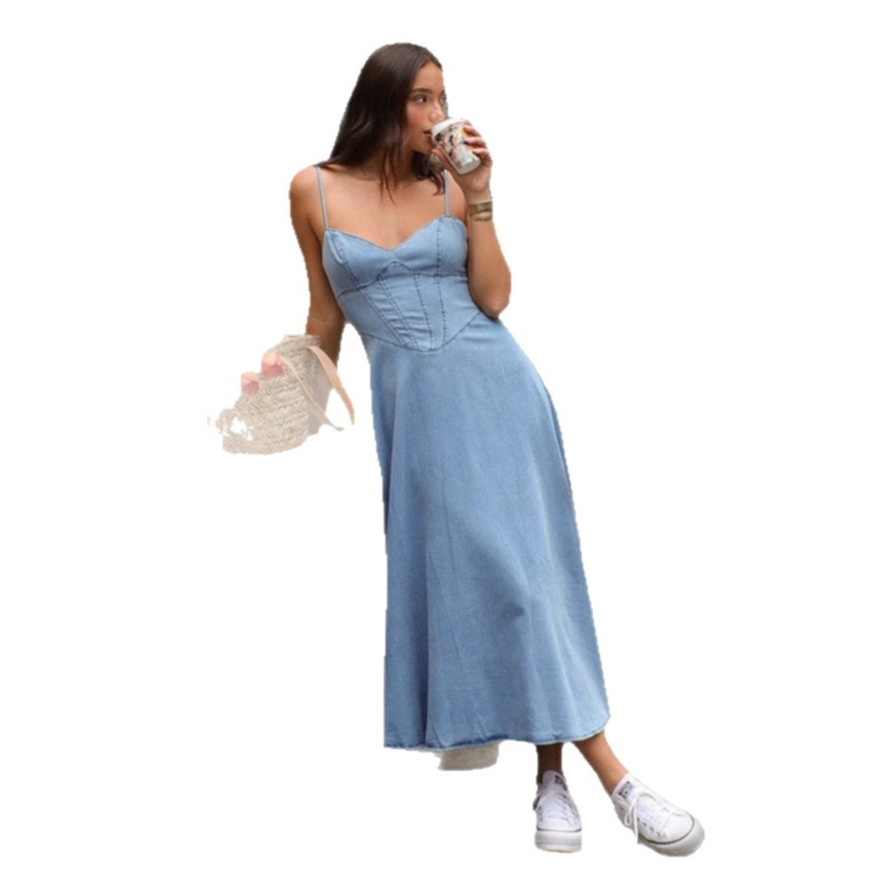 Denim Long Dress