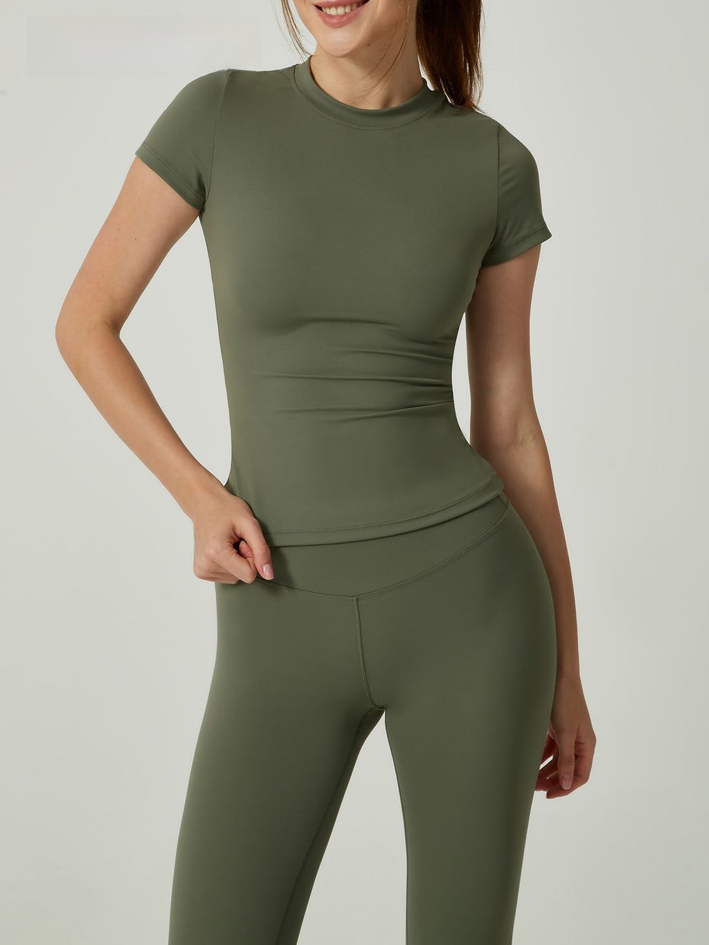 Womens Quick Dry Yoga Pilates Outfit Set