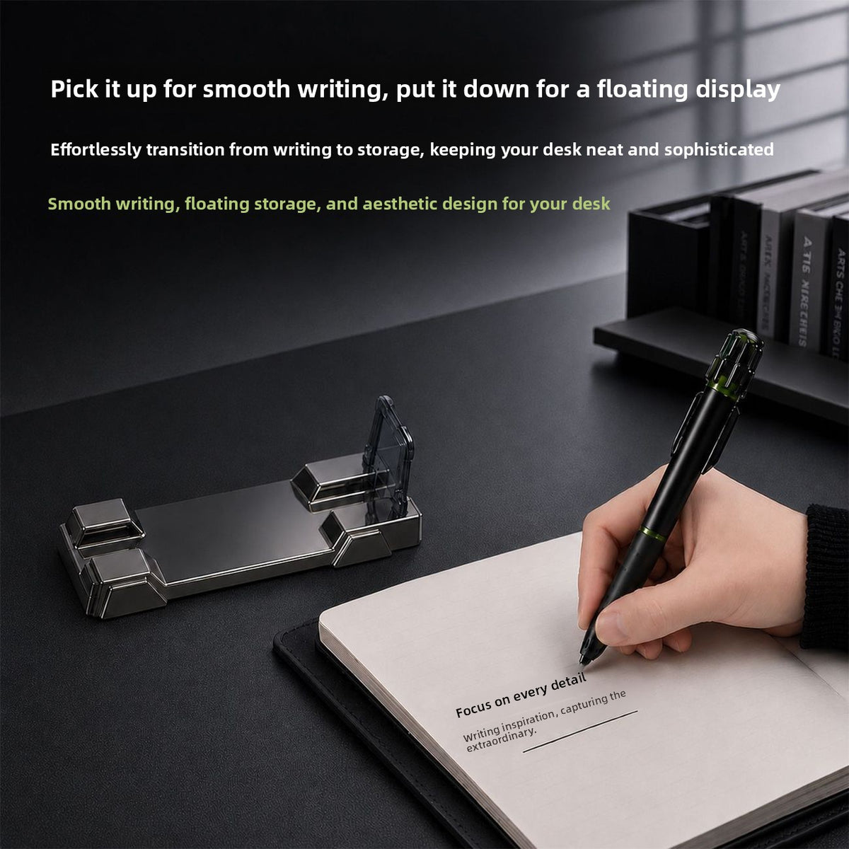 Magnetic Levitation Floating Gel Pen with Creative Desktop Base Stand