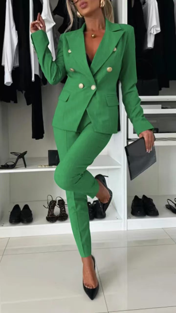 Women?s Slim Fit Solid Color Single Button Blazer Long Sleeve Casual Suit Jacket