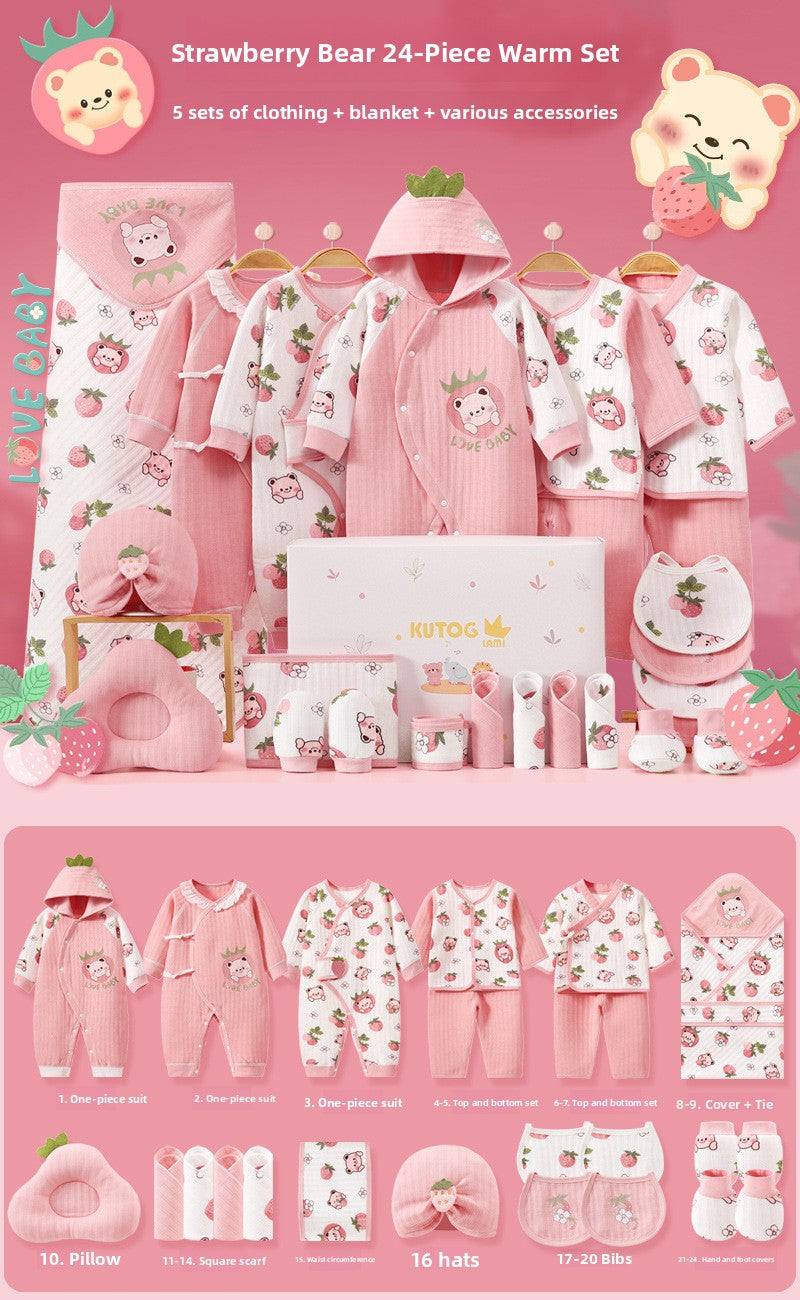 Newborn gift set with baby clothes