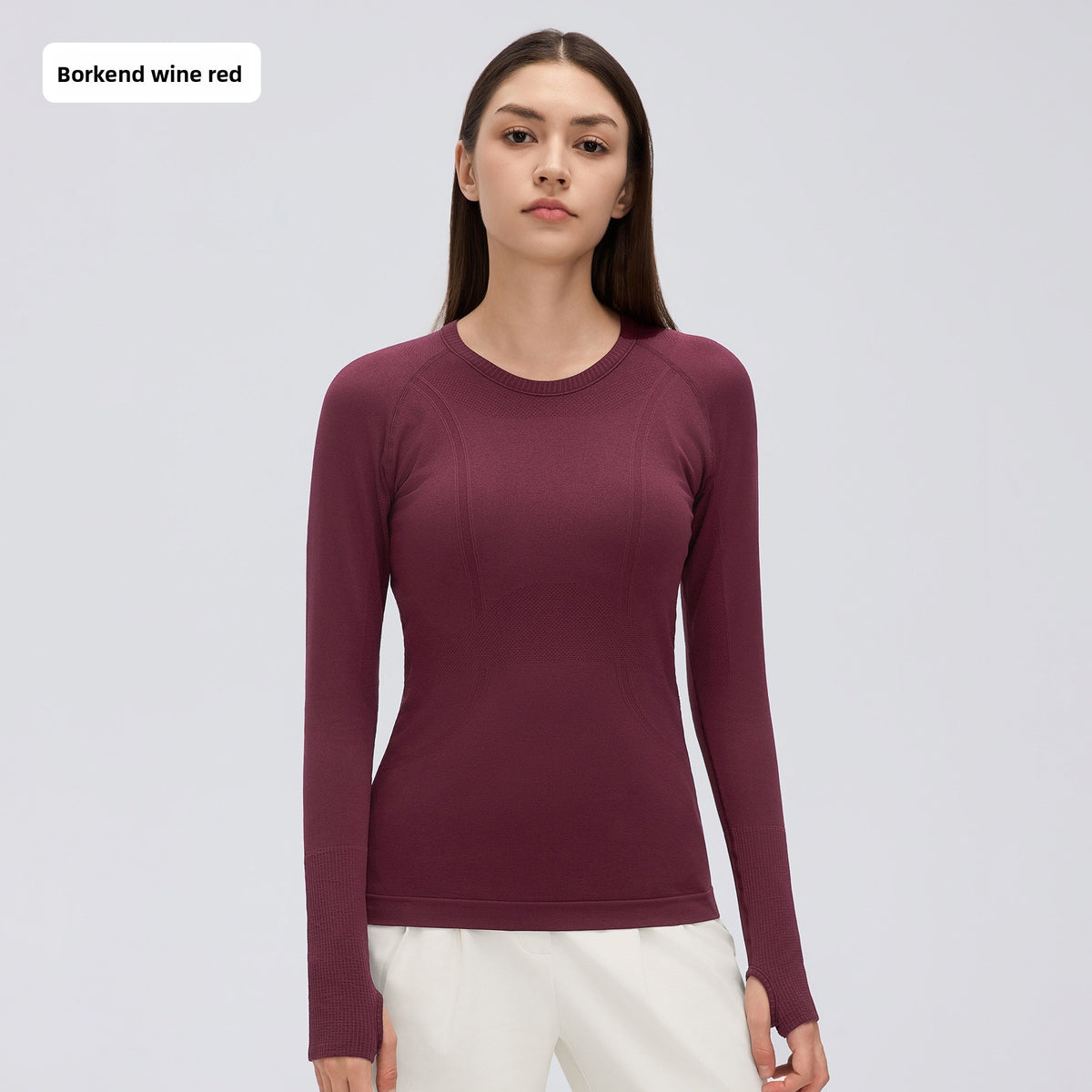 Seamless yoga top