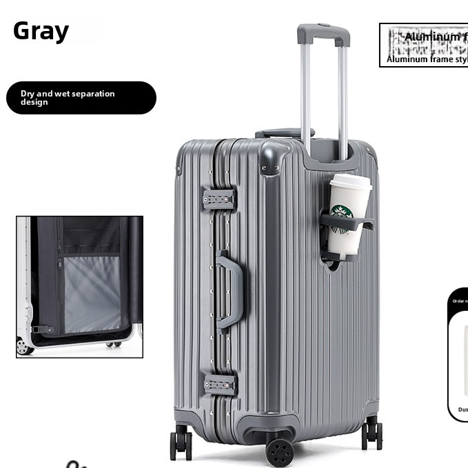 Aluminum Magnesium Alloy TSA Lock Luggage Suitcase
