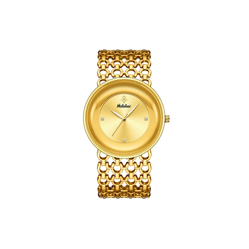 Yalalusi Luxury Women Watch with Hollow Strap