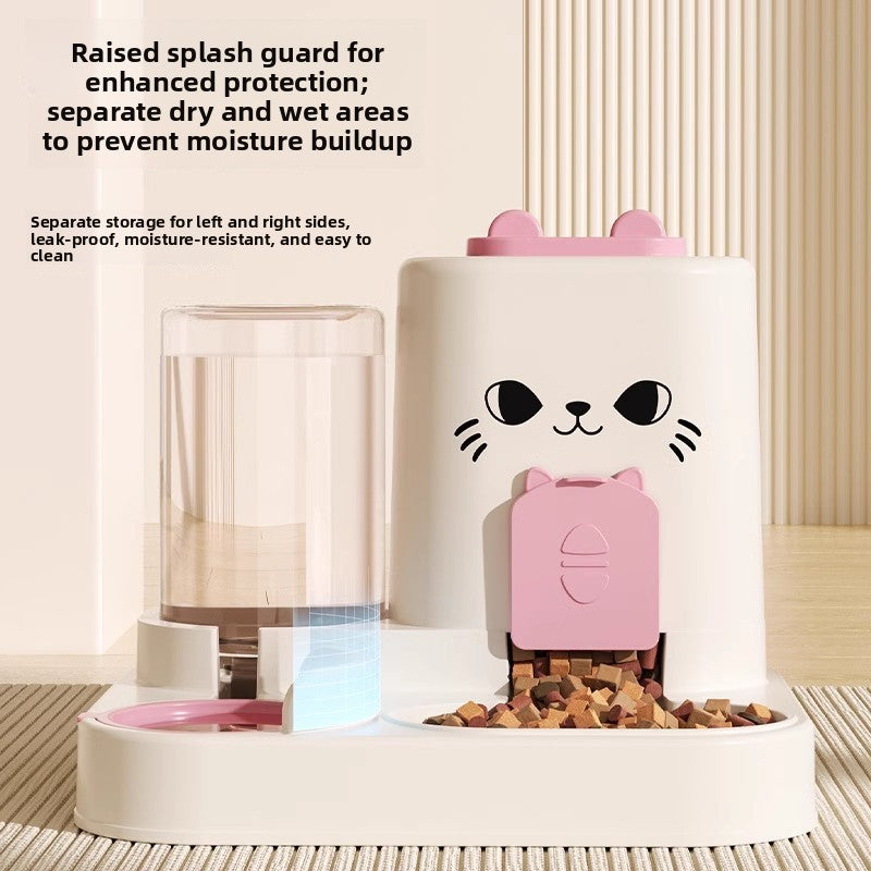 PP Automatic Pet Feeder and Water Dispenser Bowl for Cats and Small Dogs