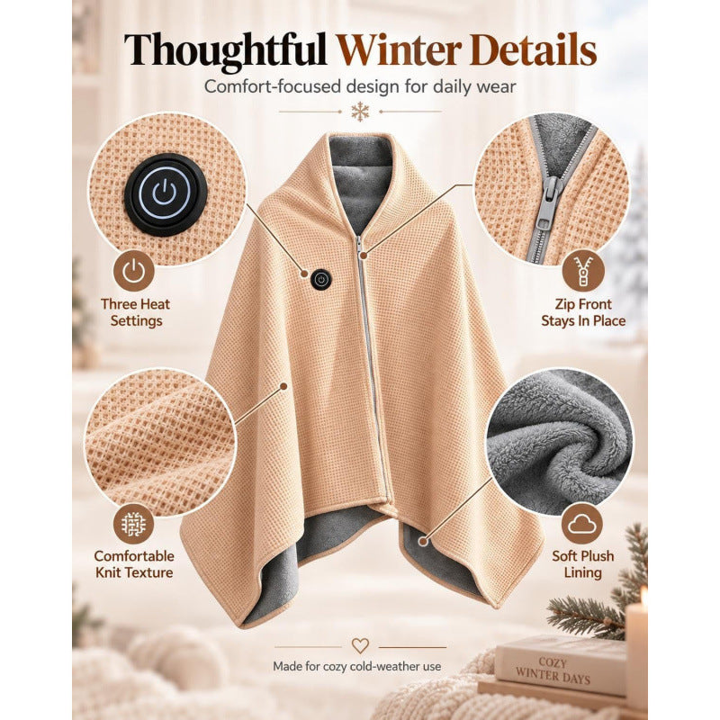 Heated Shawl Wearable Electric Blanket