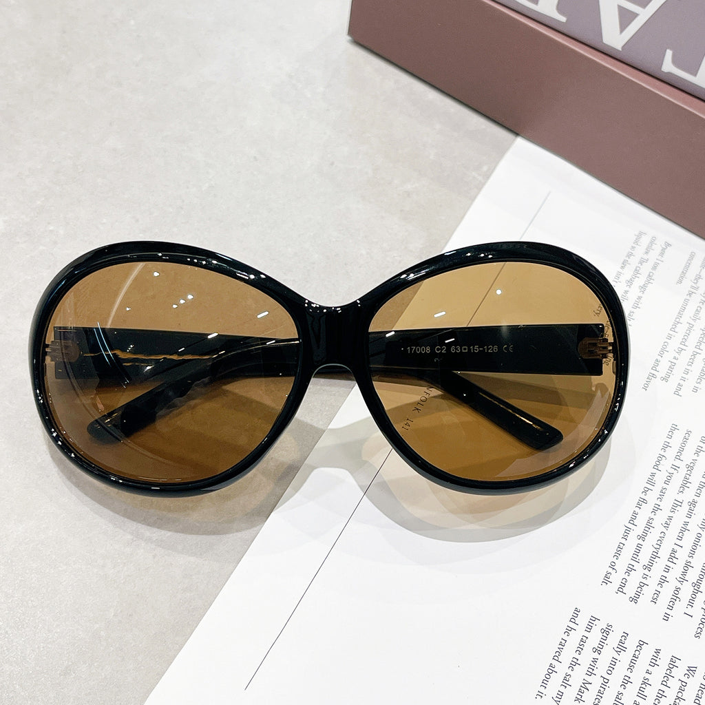 Vintage Large Oval Sunglasses