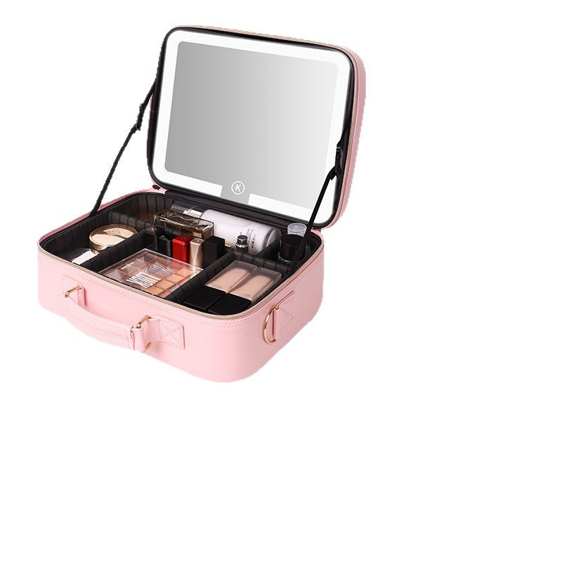 Cosmetic Organizer with LED Mirror