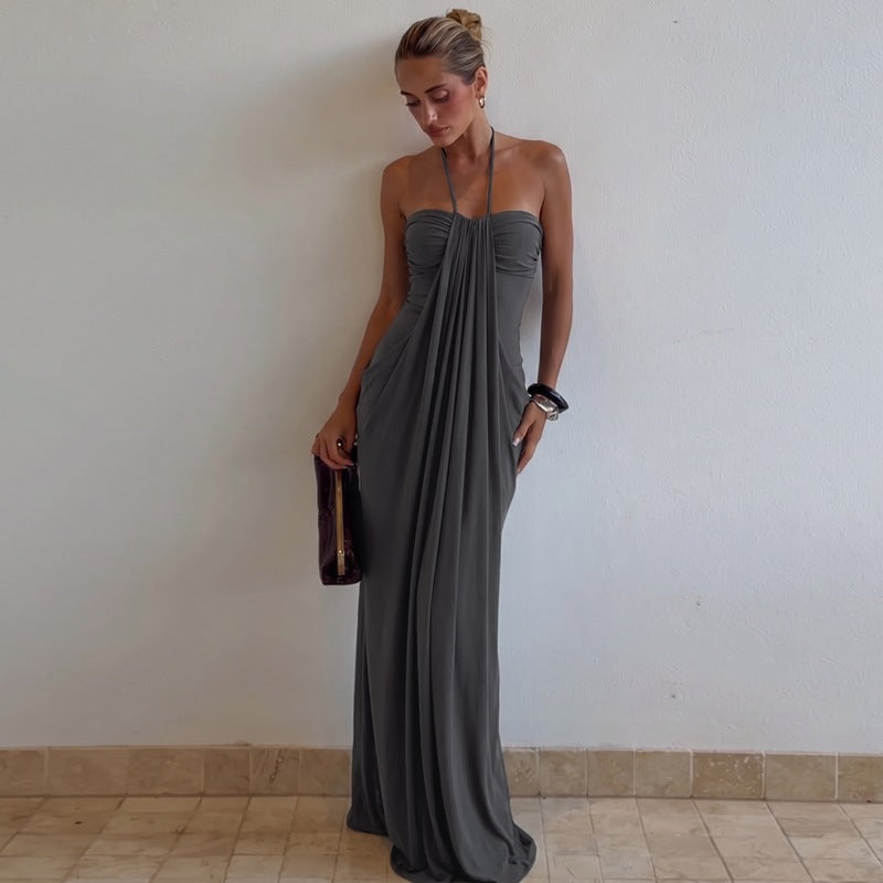Halter Neck Backless Summer Dress
