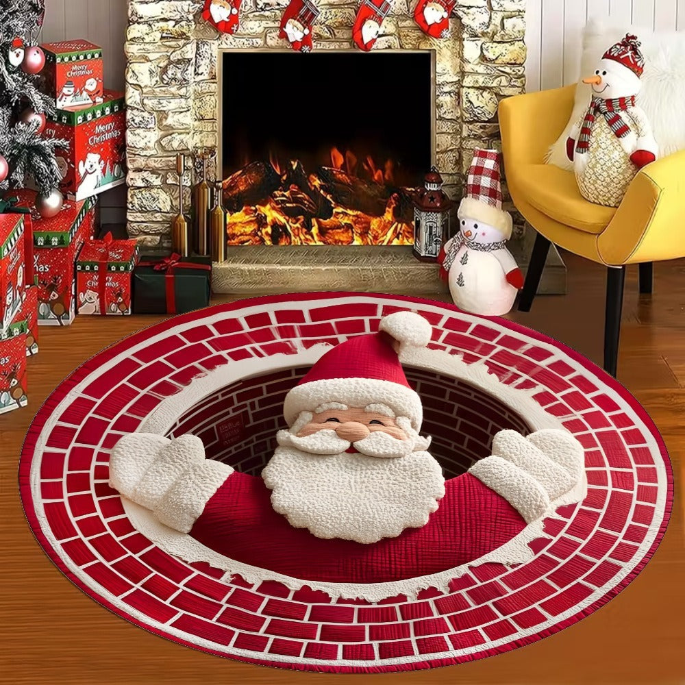 Halloween Christmas Round Carpet