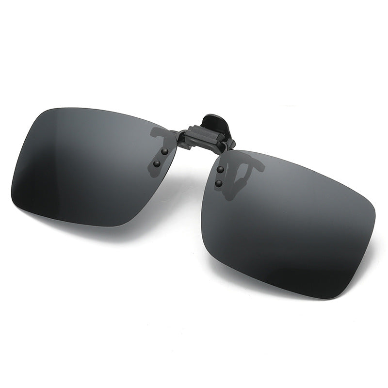 Polarized Clip-On Sunglasses Metal Frame