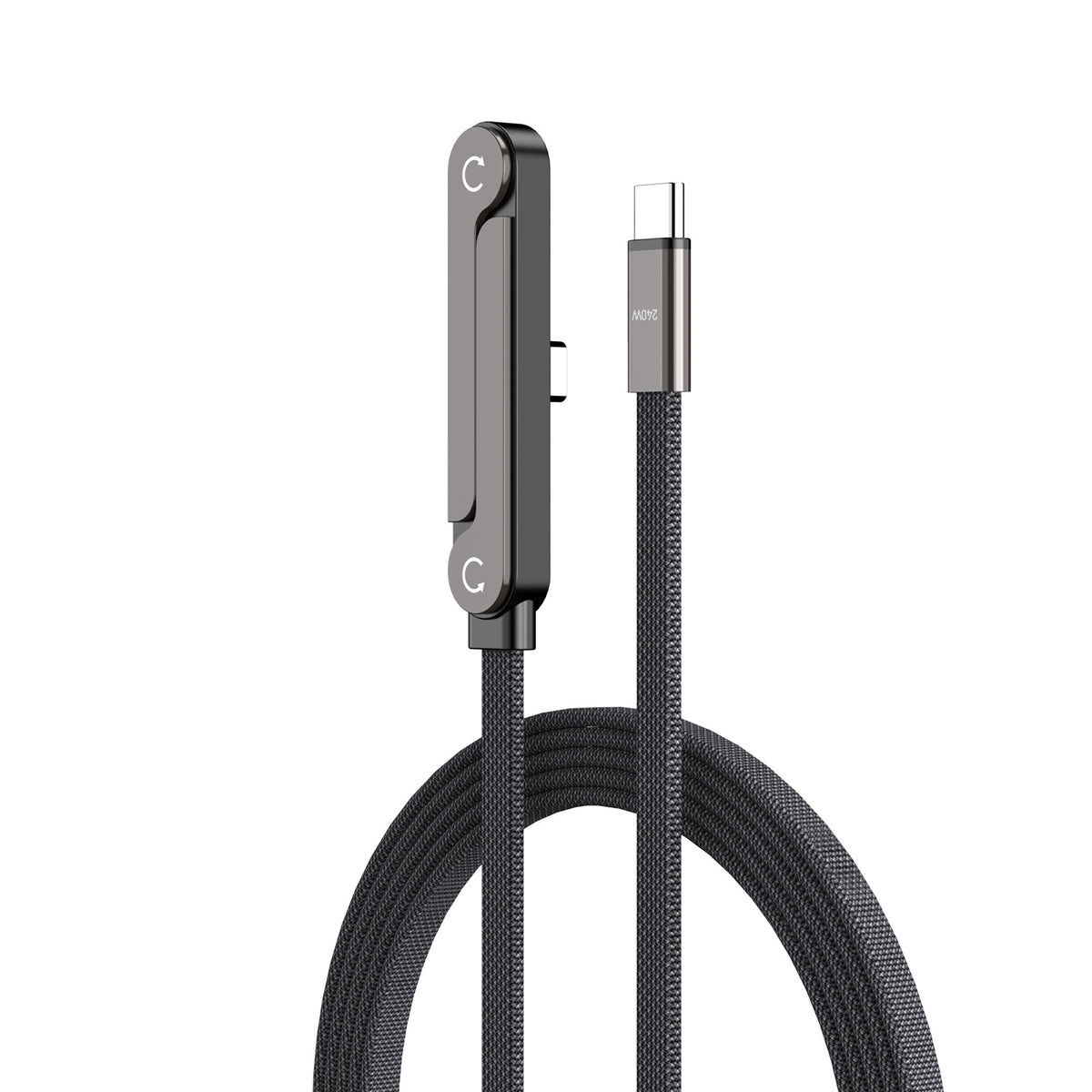 Folding stand, elbow braided charging cable