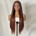 Long Straight Synthetic Hair Wig with Front Lace