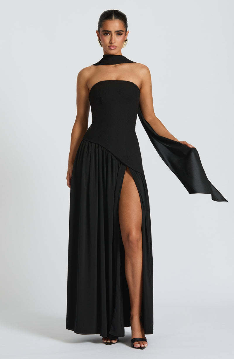 Women's High-Slit Bodycon Long Dress