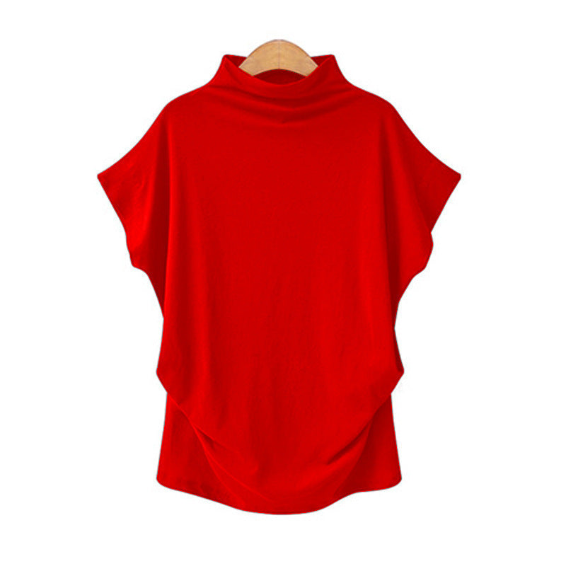 large size women's high collar top