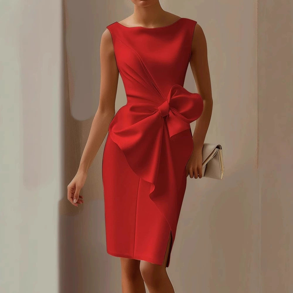 Bow Decorated Tank Dress