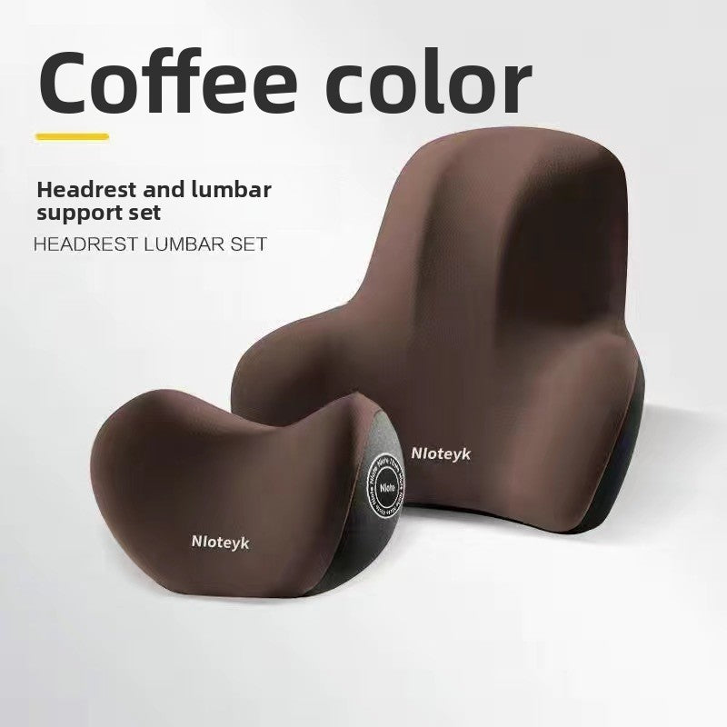 Memory Foam Car Neck Pillow and Lumbar Support