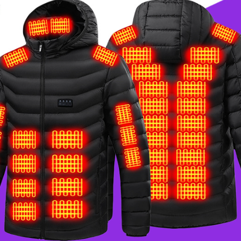 Thermal cotton coat with heating function