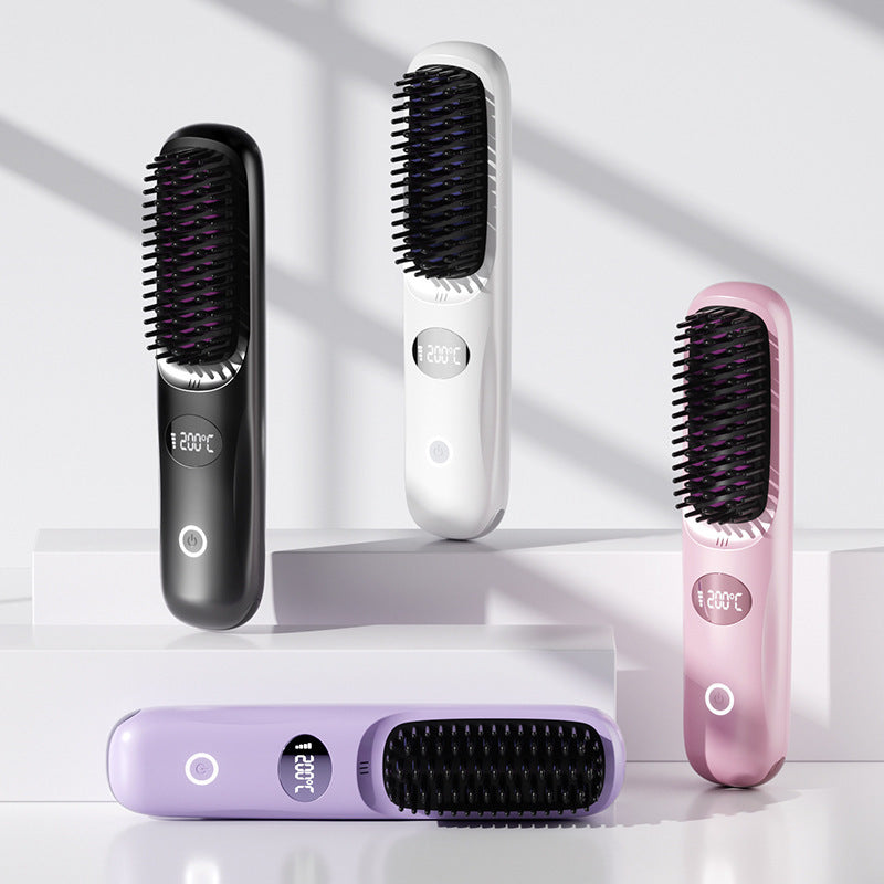 Wireless Ceramic Hair Straightener with Negative Ion