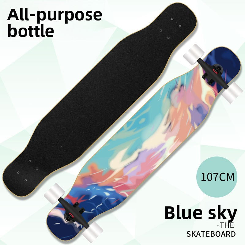 Four Wheel Double Warped Longboard Skateboard