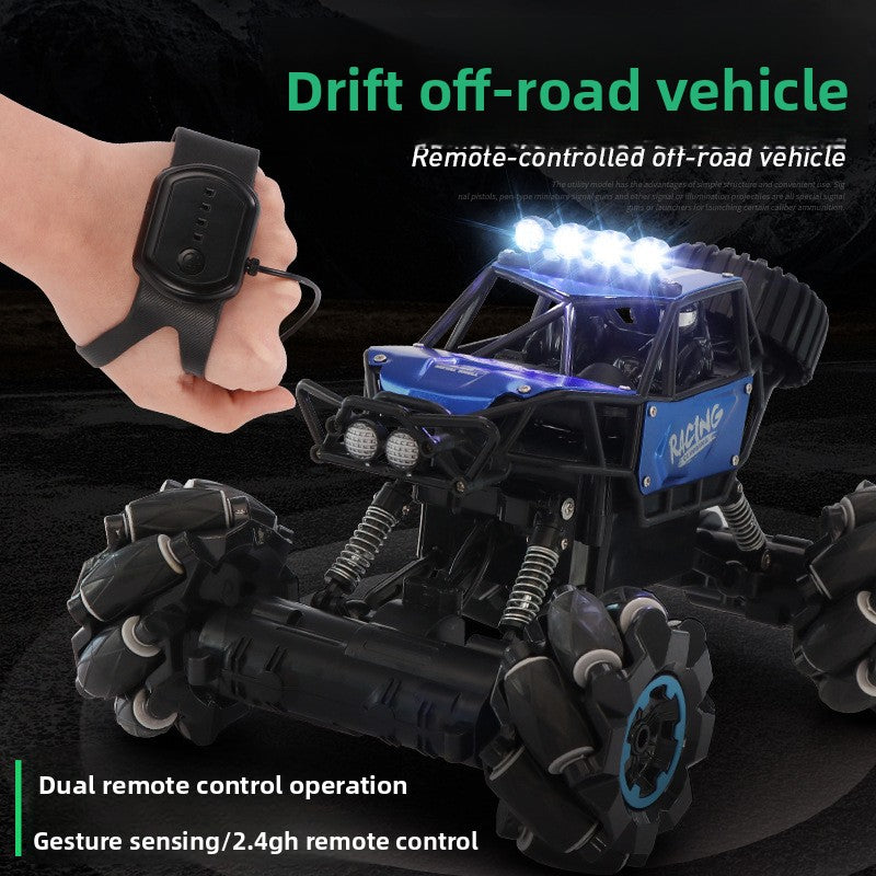 Alloy Four-Wheel Drive Remote Control Stunt Car