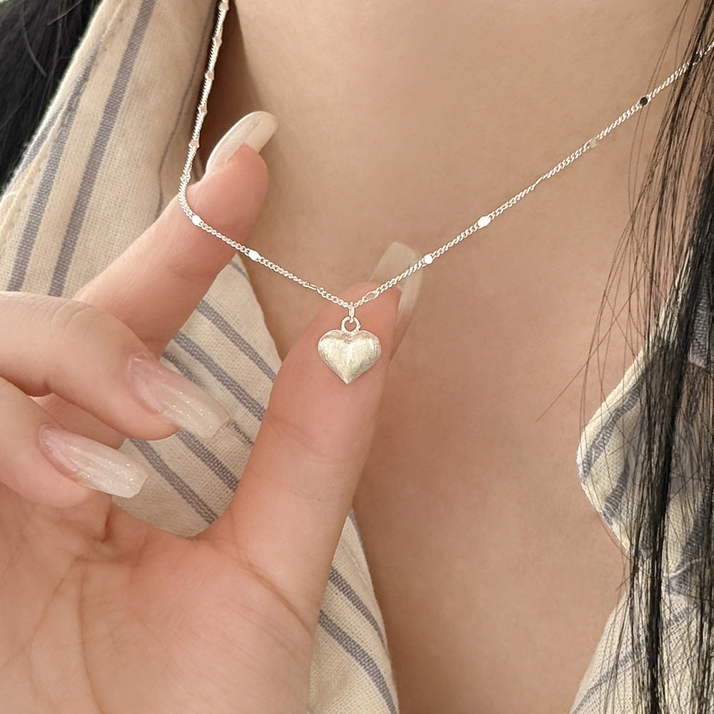 S925 Sterling Silver Heart Necklace Pendant