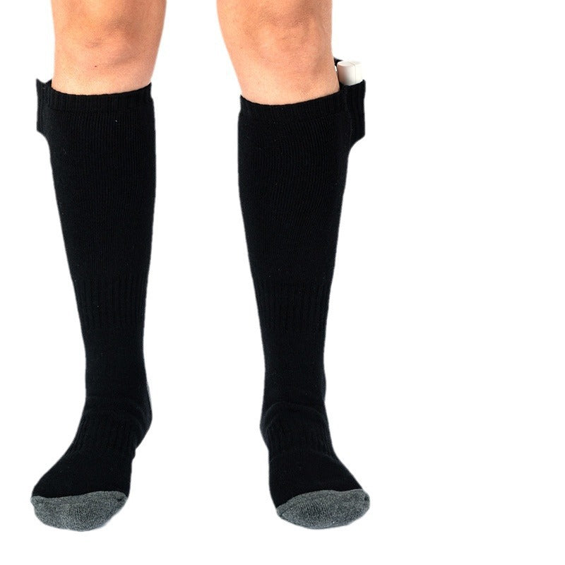 USB Charging Heating Socks Winter Thermal Electric Socks