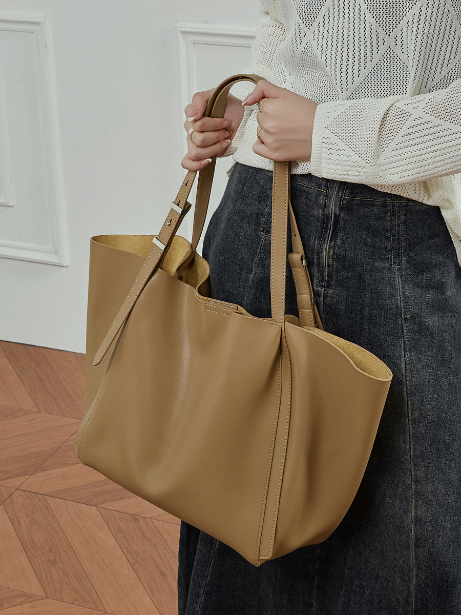 Genuine Leather Women Tote Bag