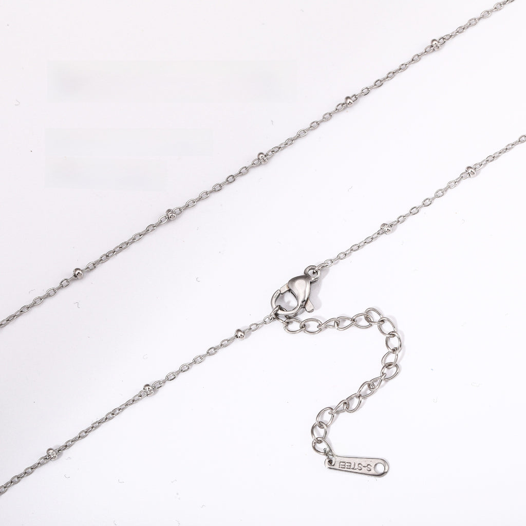 Versatile Braided Chain and Blade Necklace