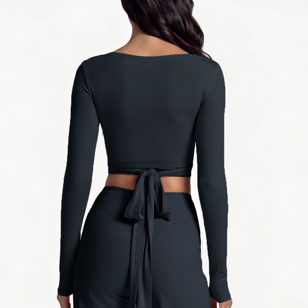 Womens Long Sleeve Yoga Top