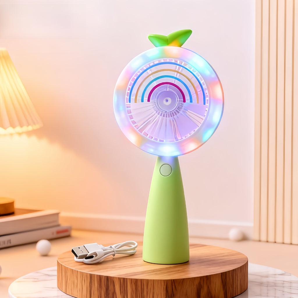 Cute Lollipop-Shaped Handheld Cartoon Mini Fan