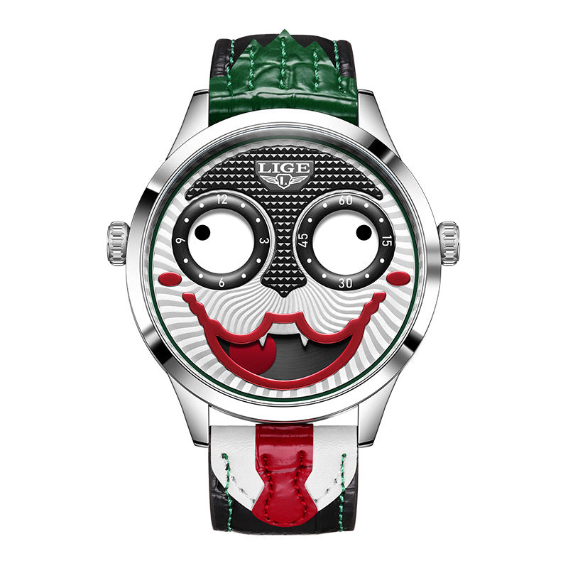 Clown Fashion Waterproof Sports watch