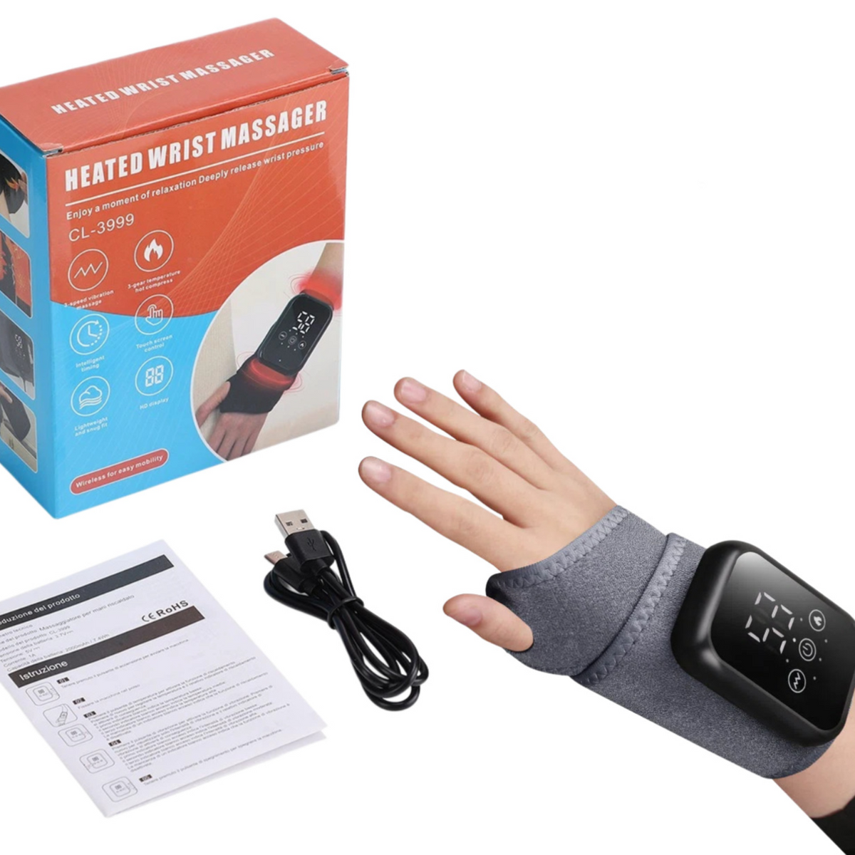 Electric Heating Wrist Massager