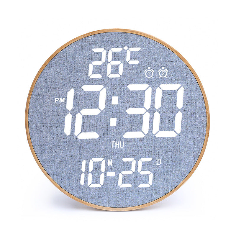 RGB WiFi Wall Clock Digital Perpetual Calendar LED Alarm Clock App Control