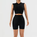 Seamless Knitted Vertical Pit Yoga Suit