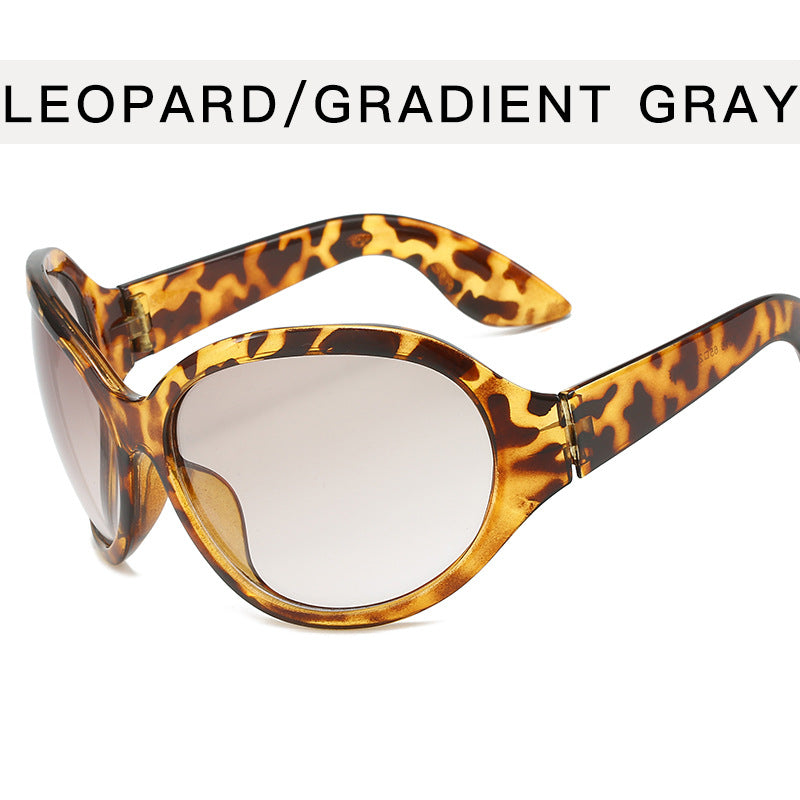 technology oversized frame sunglasses