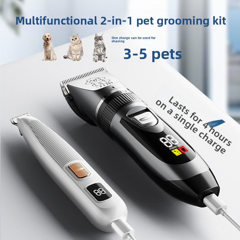 Pet Hair Trimmer and Grooming Kit