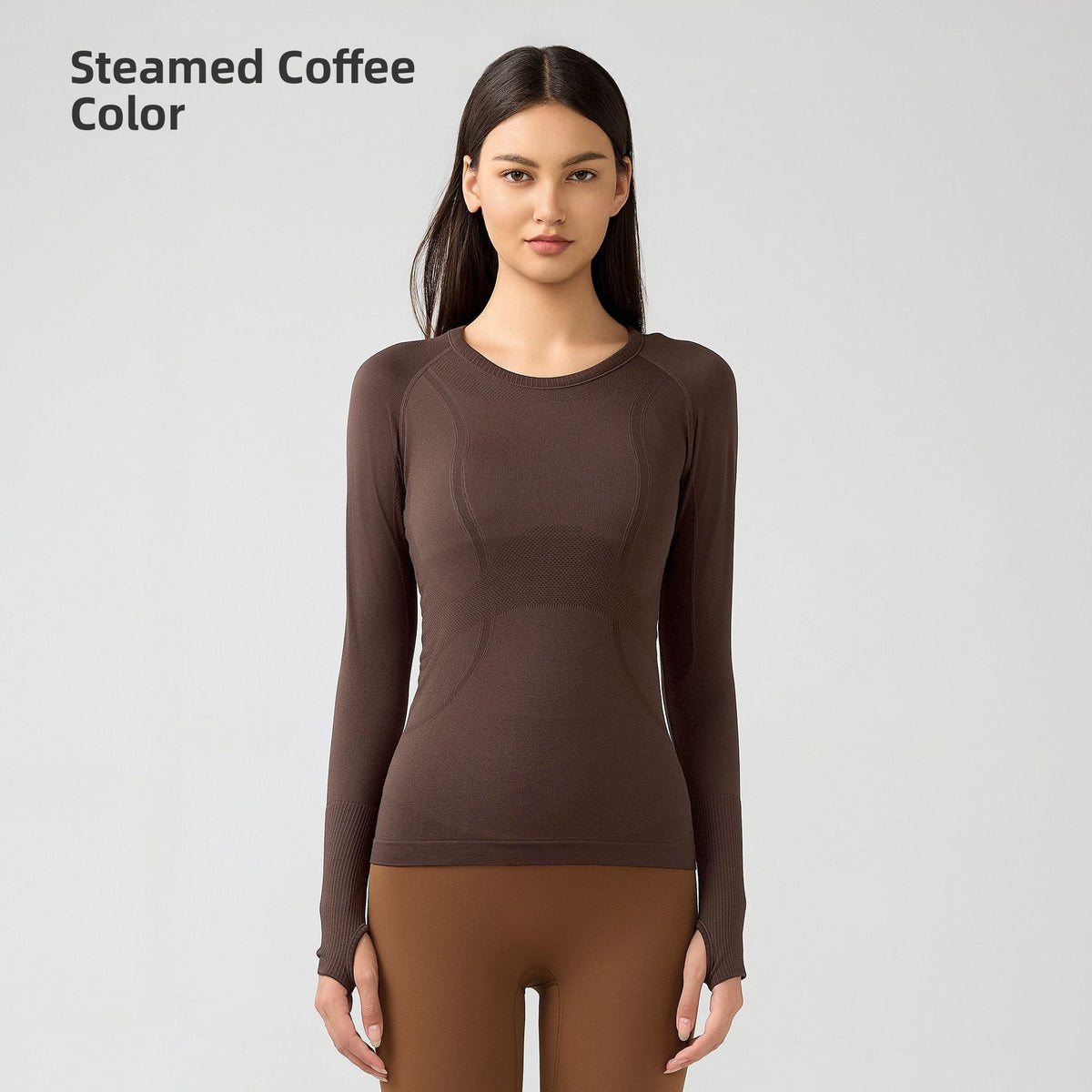 Seamless yoga top