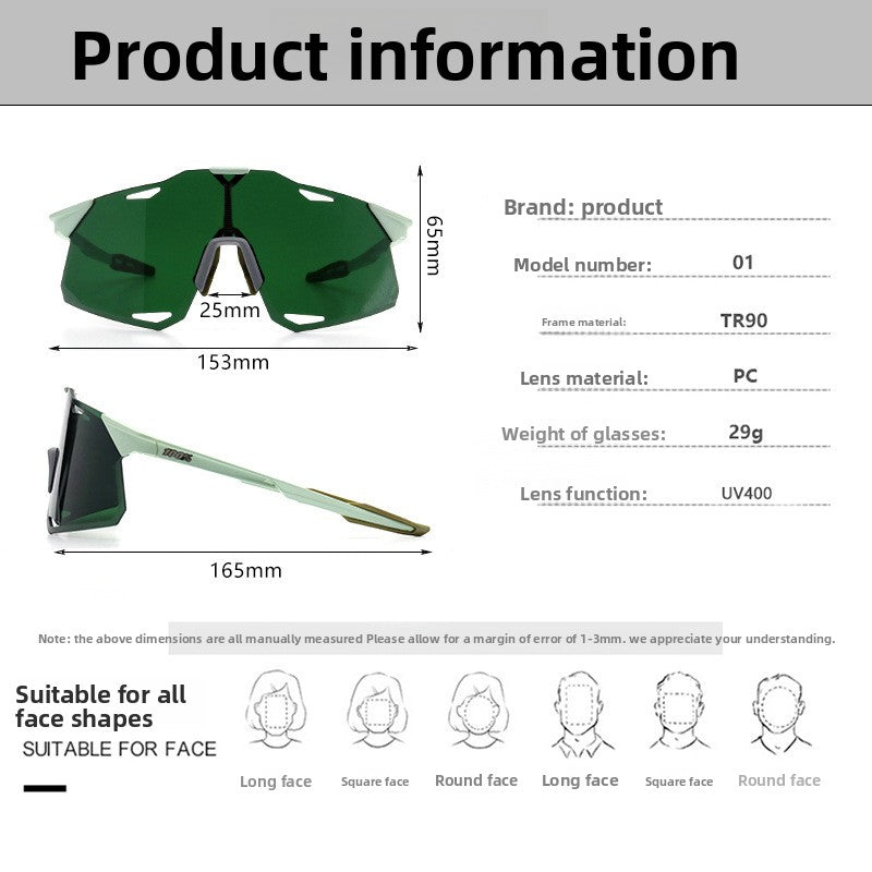 Interchangeable Lens Sports Sunglasses for Cycling and Outdoor Activities