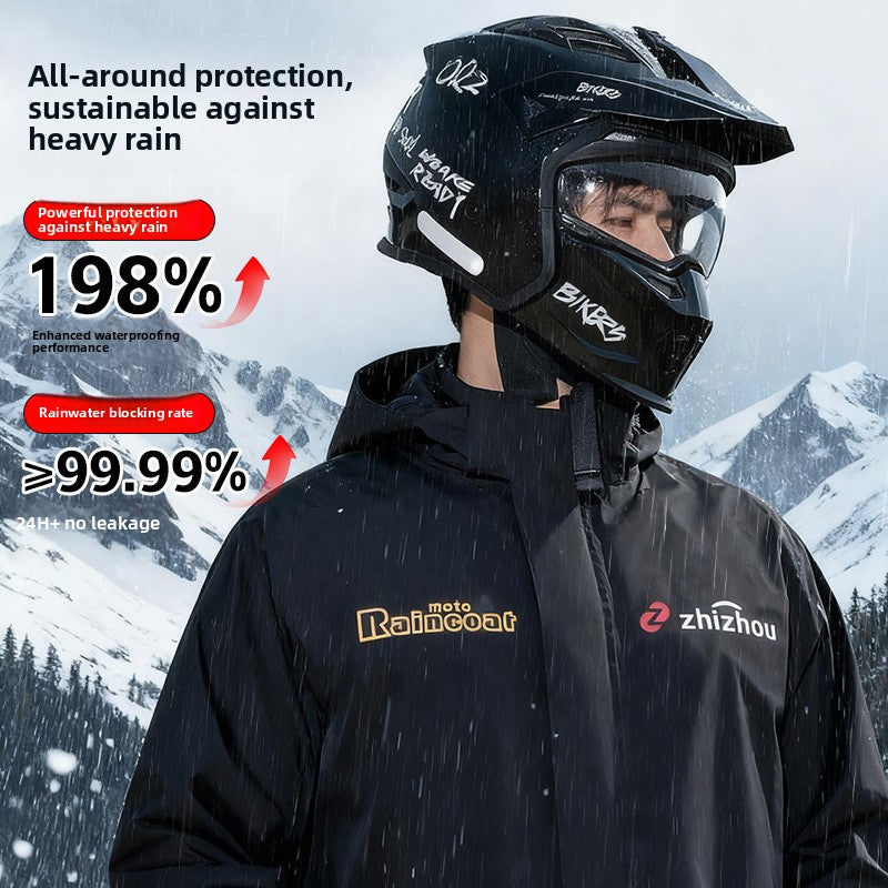 Special raincoat for delivery riders, rainproof and detachable design
