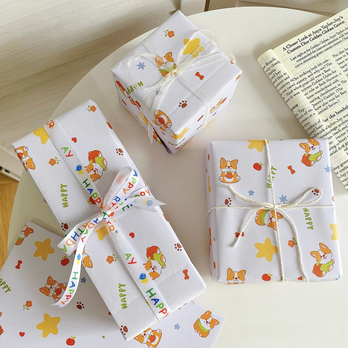 gift wrapping paper