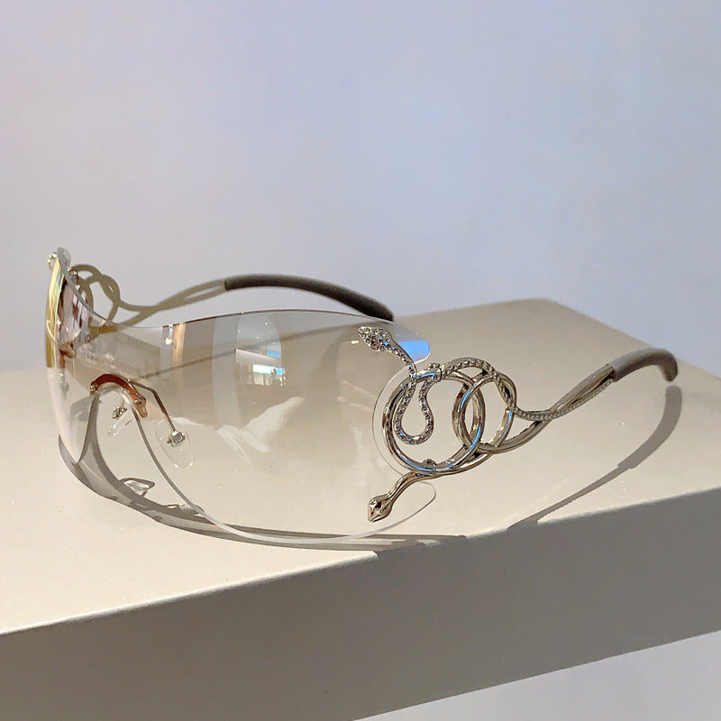 Frameless Snake Legs Sunglasses