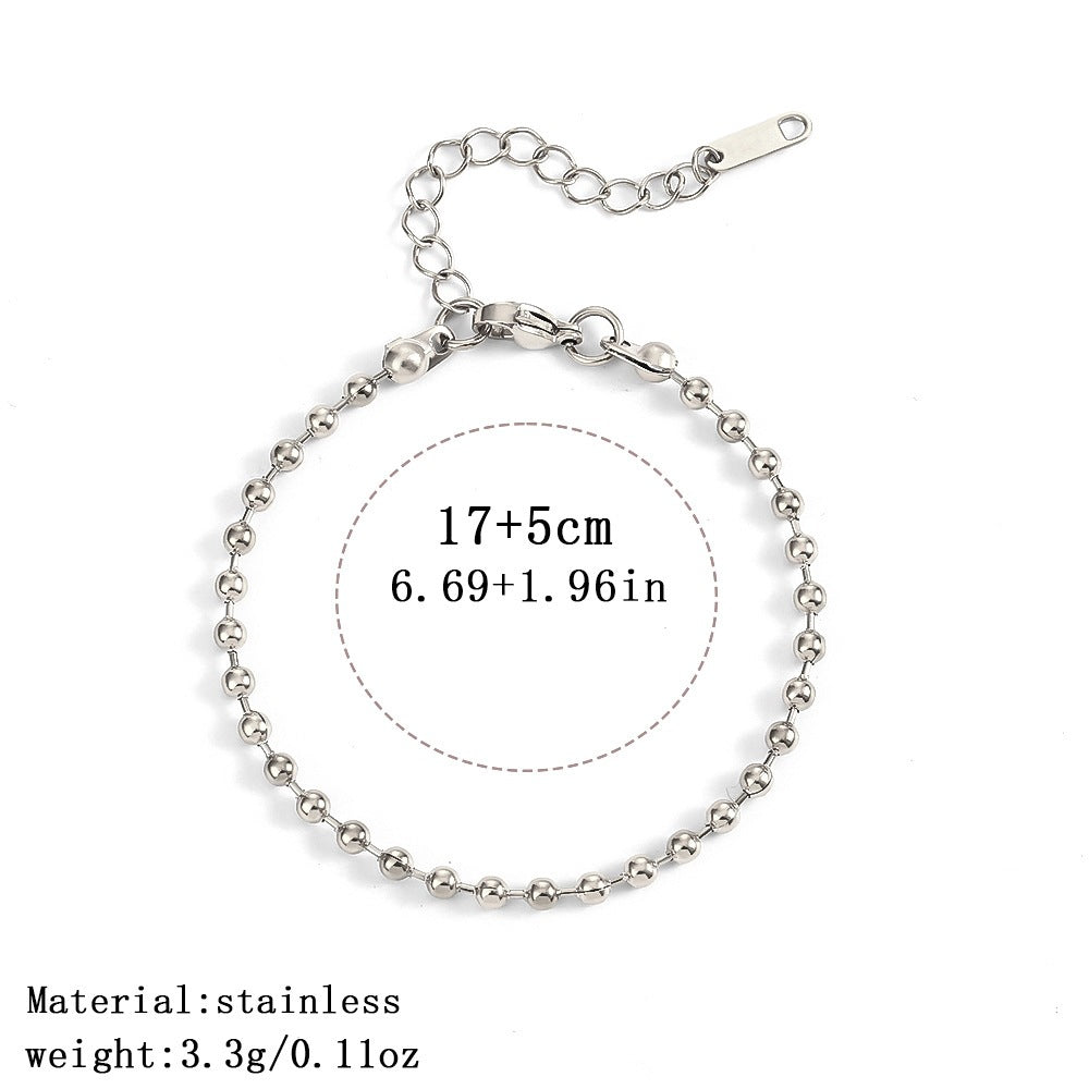 316L Titanium Steel Bracelet Waterproof Hypoallergenic Gold Plated Chain Jewelry for Men Women Unisex Fashion Accessories