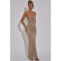Beaded halter dress
