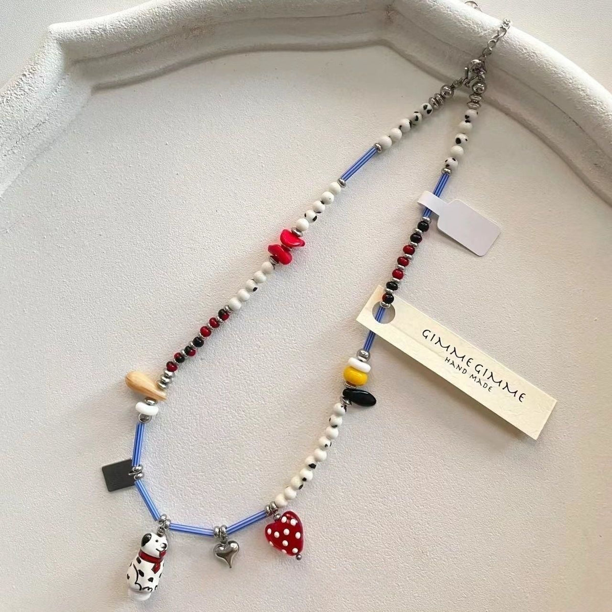 Vintage Pomegranate Pearl Necklace