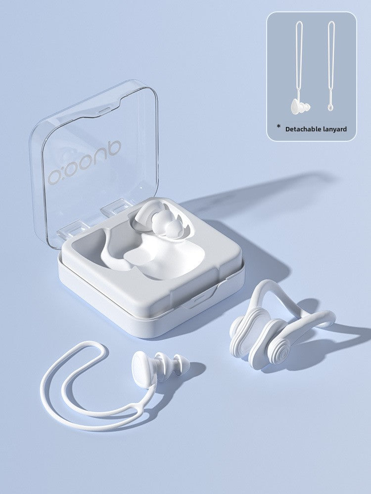 Swimming Earplugs with Nose Clip Set